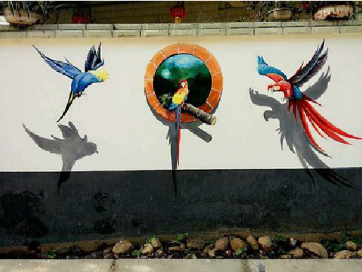 高县视觉错位-3D墙绘设计