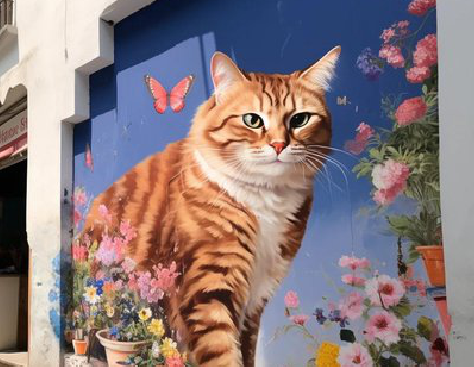 高县自己绘制有个性的手绘墙